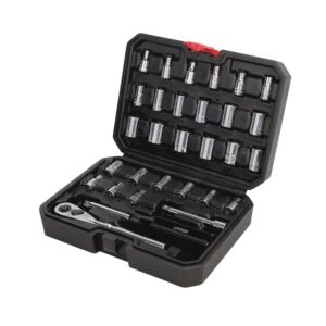 4700CB Jgo dados y accesorios 1/4" 30 pzas estuche plástico Urrea.