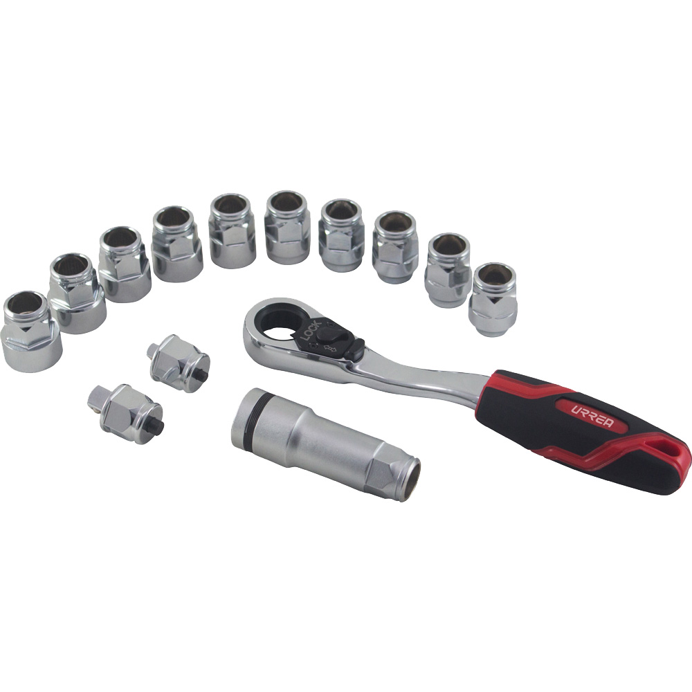 5201GT Juego de dados y accesorios cuadro de 3/8" Go-Through combinado, 14 piezas