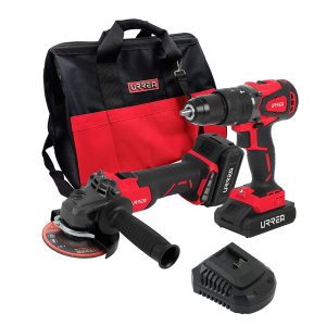 JHI3 Juego de rotomartillo y esmeriladora de impacto a batería Li-ion 20 V, 2 piezas, en mochila Urrea