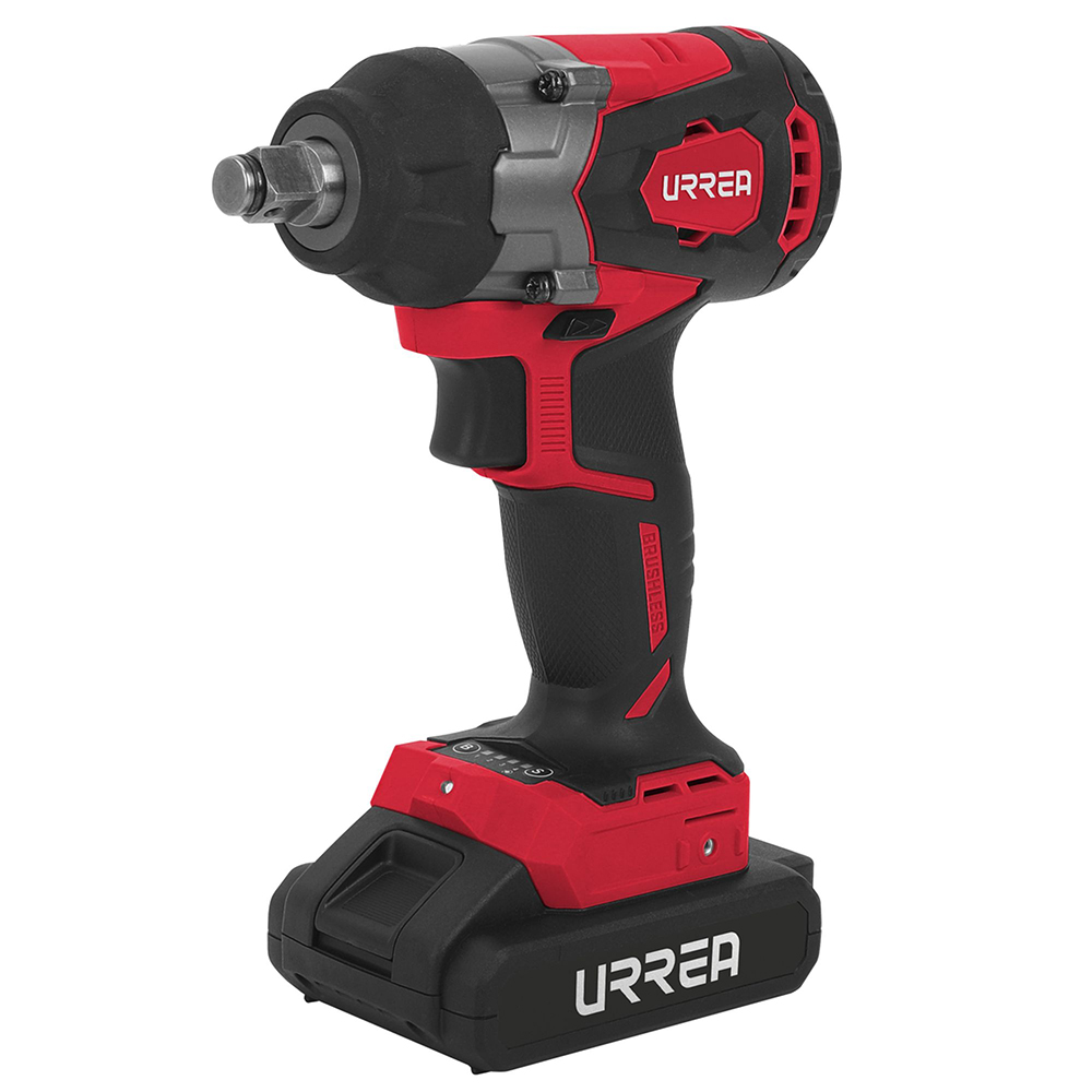 LI820 Pistola de impacto 1/2" a batería Litio-ion 20 V 400 Nm Urrea