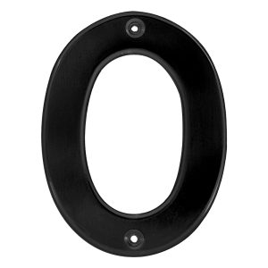 L60N Número 0 bold 4" negro Lock