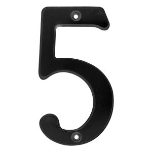 L685N Número 5 slim 4" negro Lock