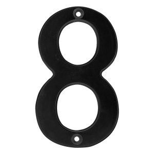 L688N Número 8 slim 4" negro Lock