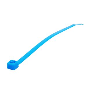 114253 Cinchos plásticos 150 x 3.6 mm, tensión 18 kg de 50 piezas, color azul Surtek