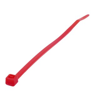 114254 Cinchos plásticos 150 x 3.6 mm, tensión 18 kg de 50 piezas, color rojo Surtek