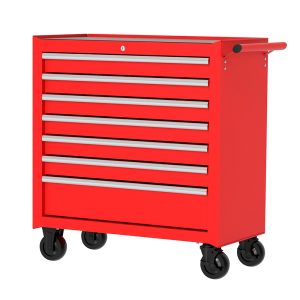 P36M7 Gabinete móvil 10 gavetas color rojo serie P 36" Urrea