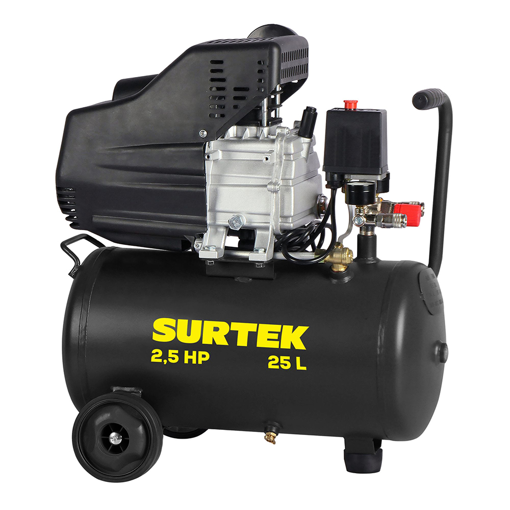 CMP525 Compresor de aire eléctrico lubricado 25 Lt 2.5 HP, 120 V