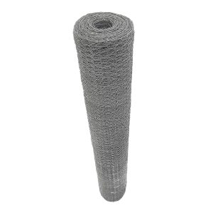 M22515 Malla hexagonal galvanizada calibre 22, abertura 25 mm, 1.5 x 45 m