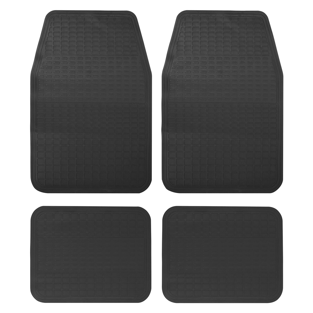 TA4N Juego de tapetes para auto, 4 piezas, color negro Surtek