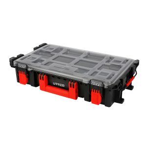 CMI4 Caja modular plástica color negro con organizadores 21-1/2" x 13-1/2" x 4-1/2" Urrea