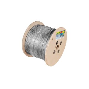 CAP148 Cable de acero con grillete recubrimiento PVC 7 x 7 hilos, 1/4" x 300 m Surtek