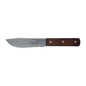 CU51M Cuchillo cebollero de acero inoxidable con mango de madera de 5" Foy