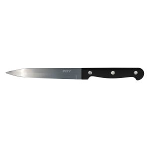 CU53P Cuchillo liso de acero inoxidable para asado con mango de plástico de 5" Foy