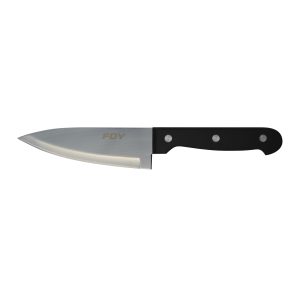 CU60P Cuchillo de acero inoxidable para chef con mango de plástico de 6" Foy