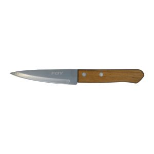 CU70M Cuchillo de acero inoxidable para chef con mango de madera de 7" Foy