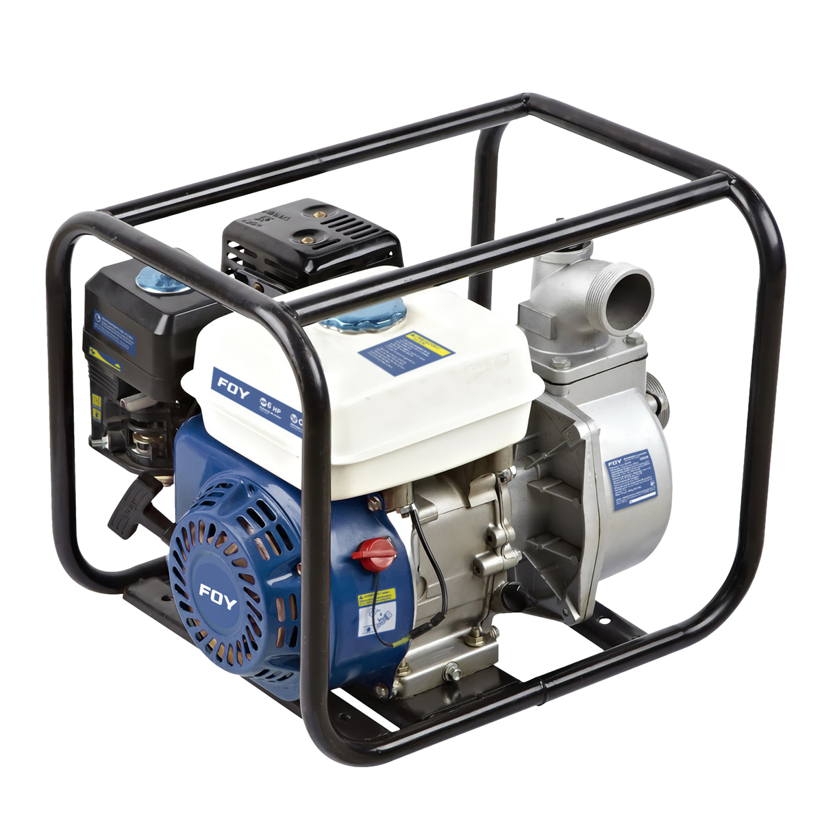 MG322A Motobomba a gasolina con diámetro de succión y descarga de 2 x 2", 6 HP Foy