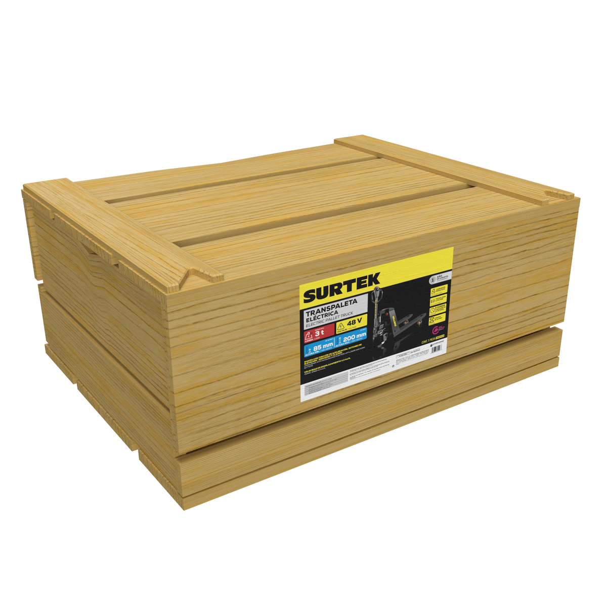 TREP03 Transpaleta eléctrica, 3 ton Surtek - Imagen 2
